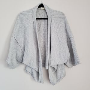 Maeve Shawl mid length gray cardigan